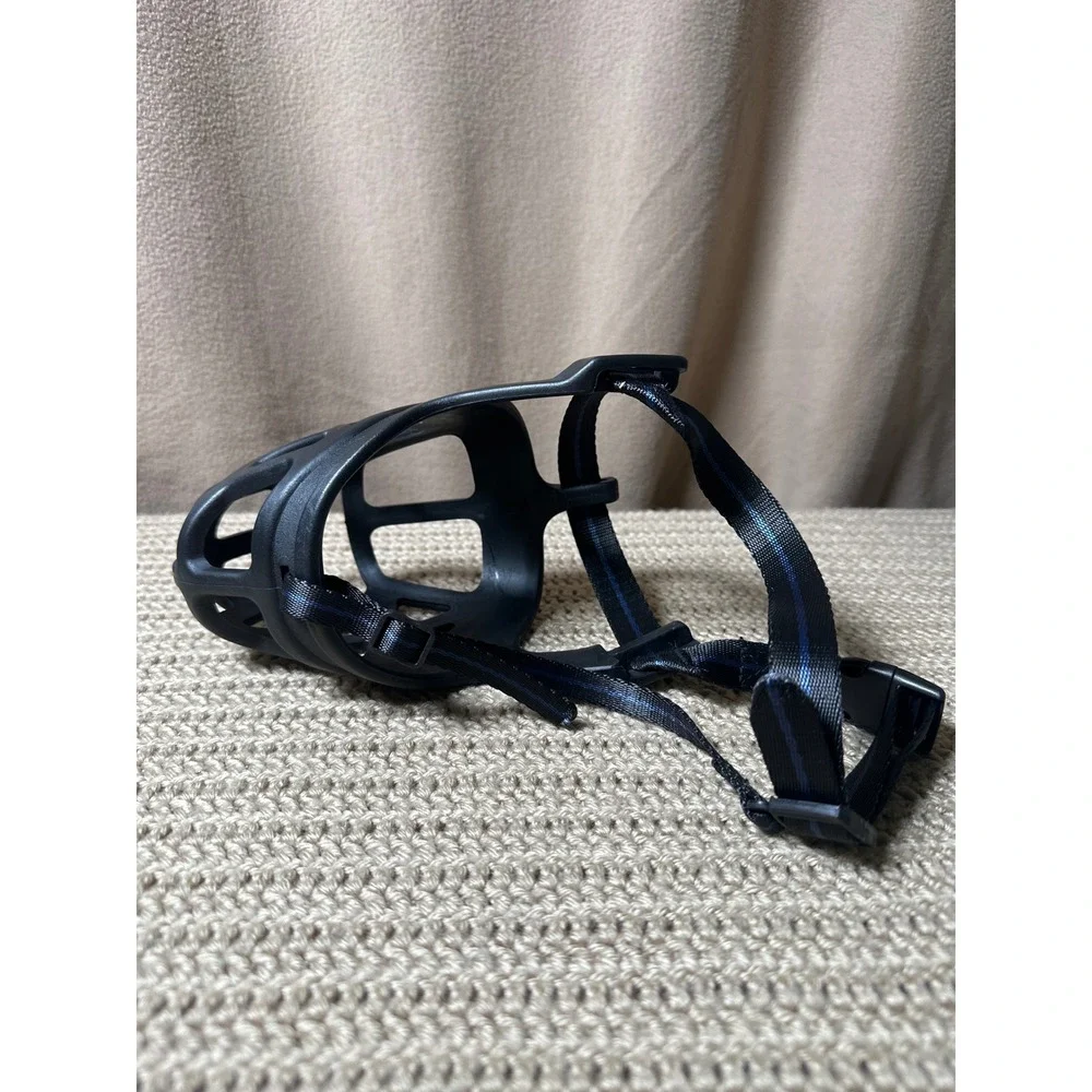 Barkless Basket Muzzle Black Size XL Dog Training Grooming Adjustable Straps